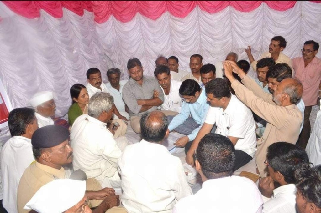 Atpadi Andolan Meeting under Tent